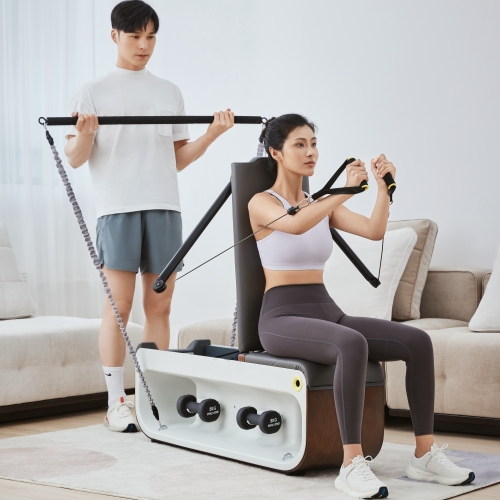 Talent Smart Free-Fit Indoor Fitness Machine with Back Support Multifunctional Bench for Home Gym Workouts and Exercises